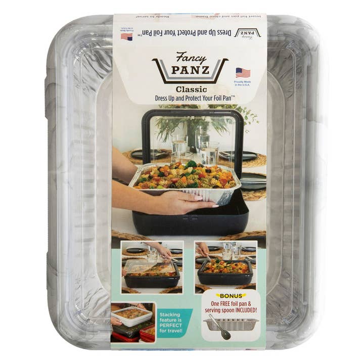 Fancy Panz - Wholesale Casserole Carrier - Classic Set - Pan Frame w/ Lid & Serving Spoon - Marble3