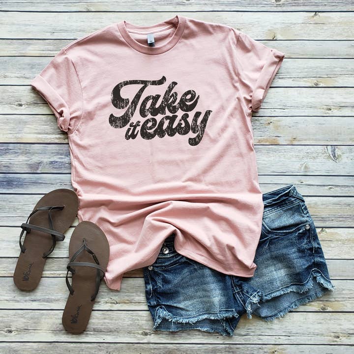 TAKE IT EASY TEE | SIZES XS-2XL for wholesale by Loopty Loo Designs
