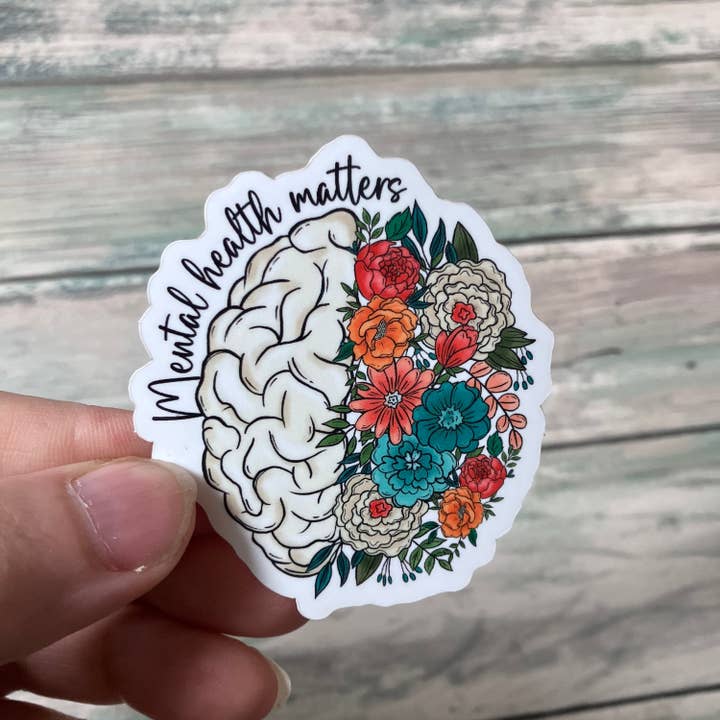 Zen and Meow - Wholesale Sticker - Mental Health Matters Sticker2