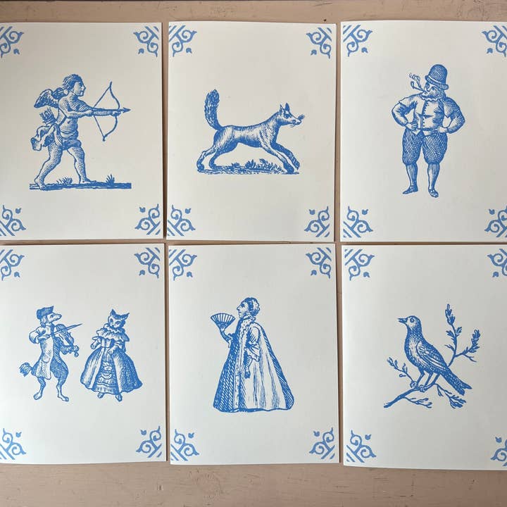 Parcel - Wholesale Stationery/notecard set - Dutch Tile Cards1