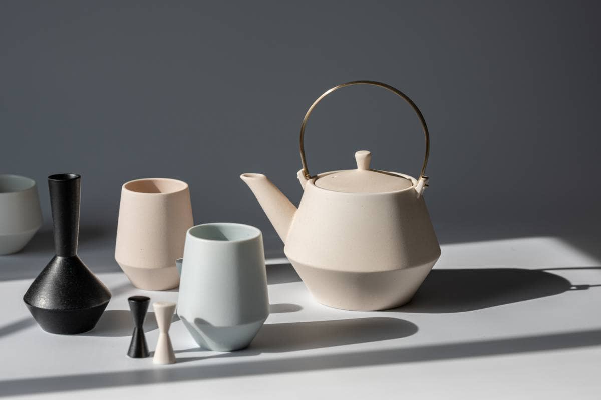 Yamani – wholesale Coffee/tea cup – Frustum Japanese Tea Cup - White2