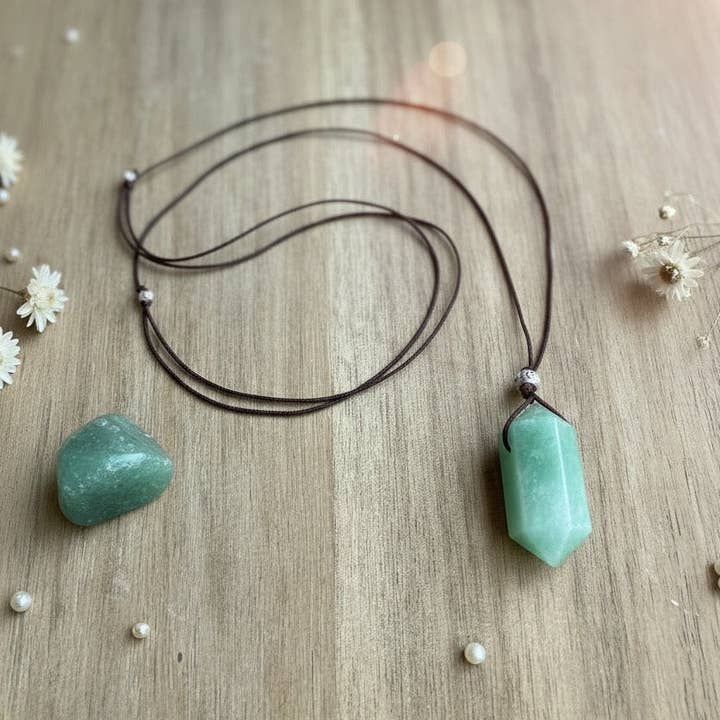 Grüner Aventurin Herzöffner Halskette für den Großhandel von Awakening Alice