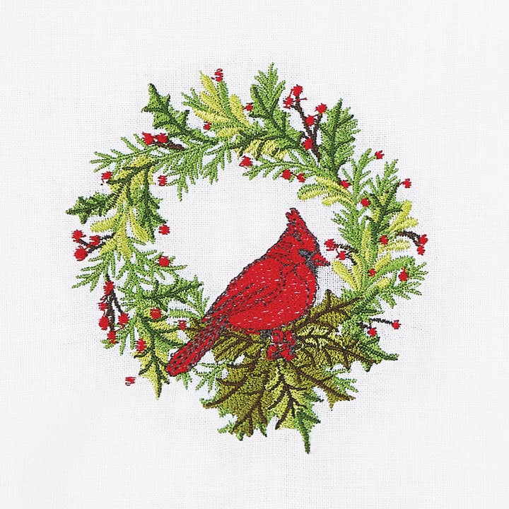 Peking Handicraft - Wholesale Tea Towel - Cardinal Joy Guest Towel - Sally Eckman Roberts
