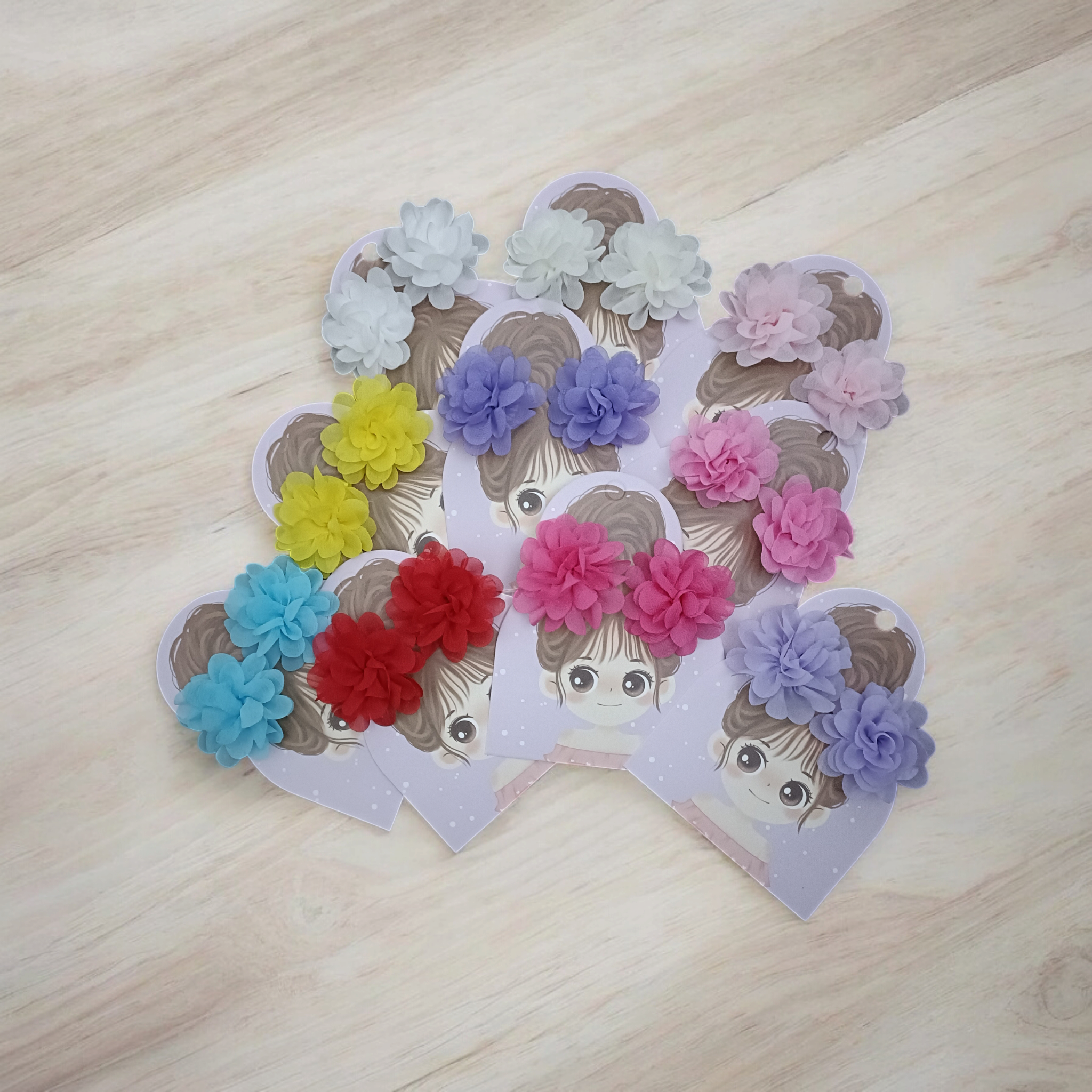 Kids4trendy - Wholesale Hair Accessories Set - Kids - Flower girl hair clip set for children4