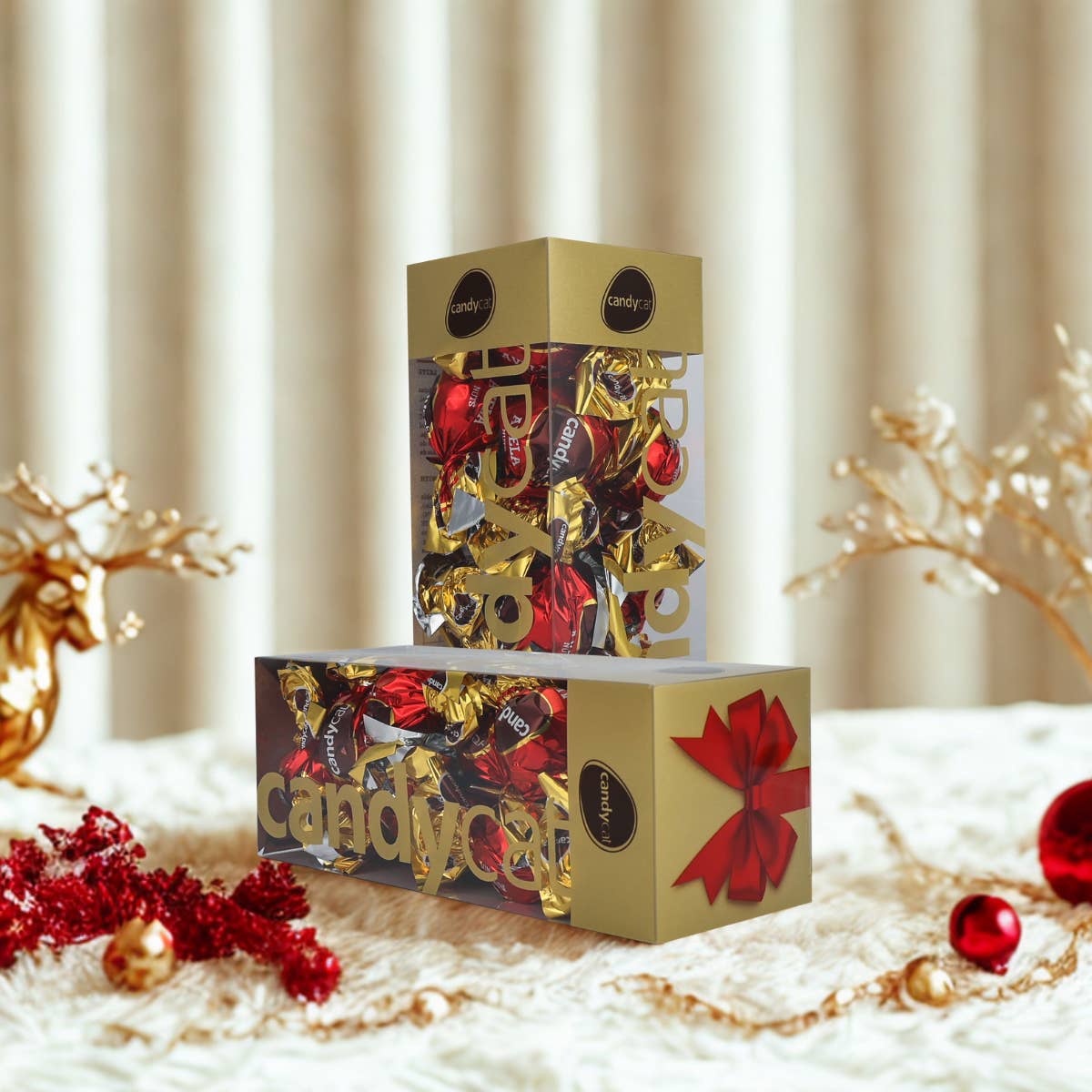 Candycat – Caixa de chocolate por atacado – Bombons Avelã Caixa Presente - 208g