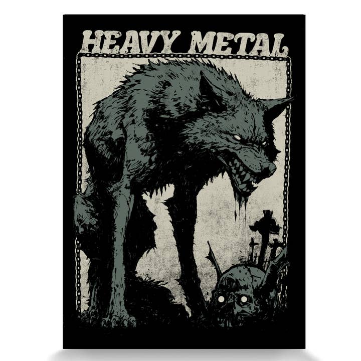 Heavy Metal A4 Art Print for wholesale by Godmachine