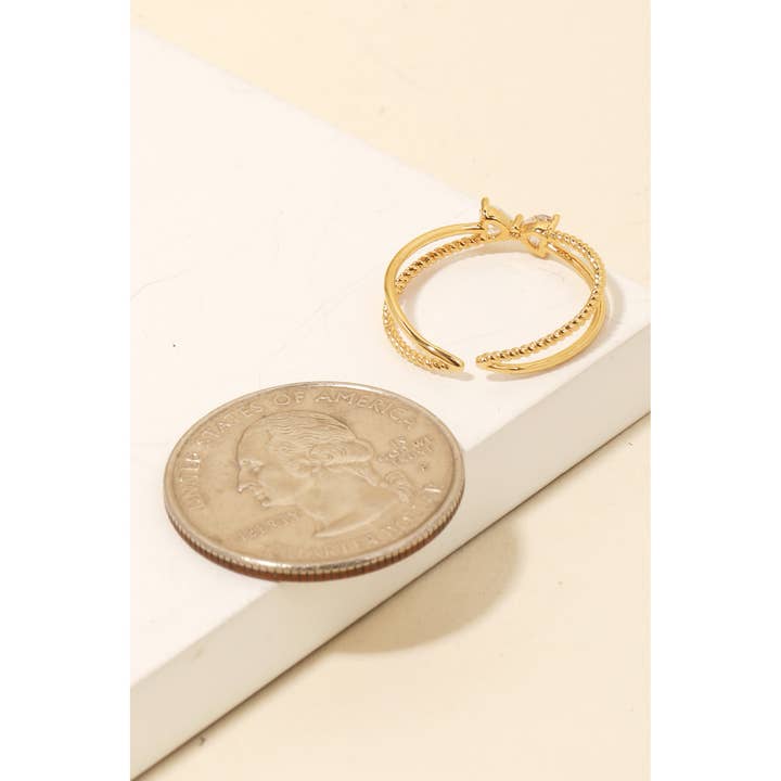 Anarchy Street - Wholesale Multi-Stone Ring - Ribbon Bow Ring1