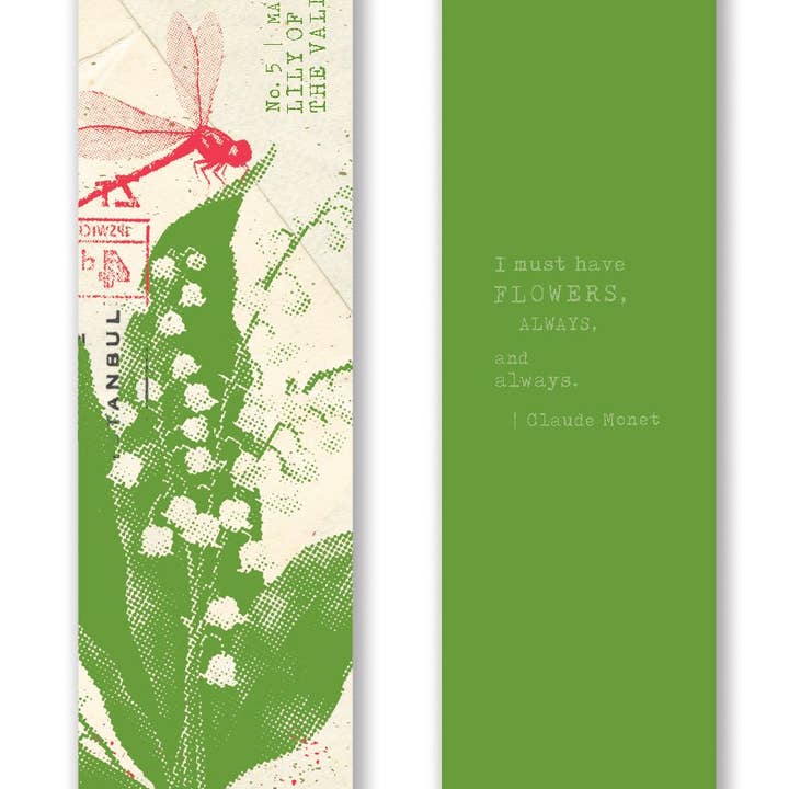 Gibbs Smith - Wholesale Bookmark - Mark the Year Bookmark Box A Floral Bookmark for Each Month5
