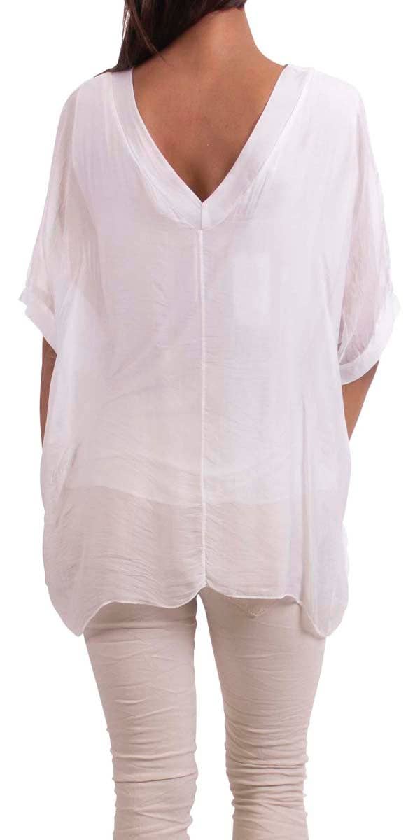 Gigi Moda - Wholesale Blouse - Women's - V-Neck Short Sleeve Blouse15