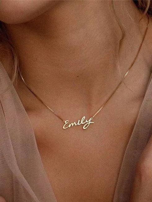 CARRIE Personalized Nameplate necklace for wholesale by ZEN&CO Studio
