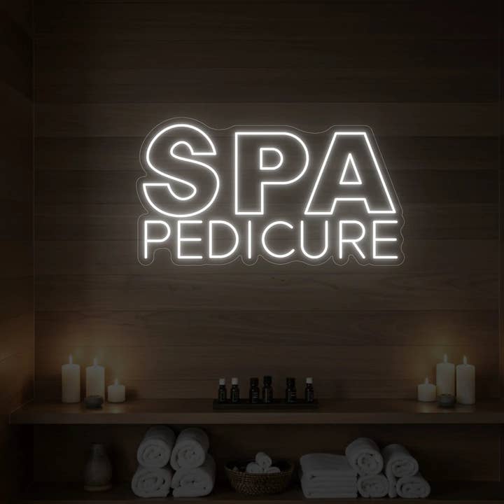SPA PEDICURE Neonskilt for engroshandel hos Light Your Way