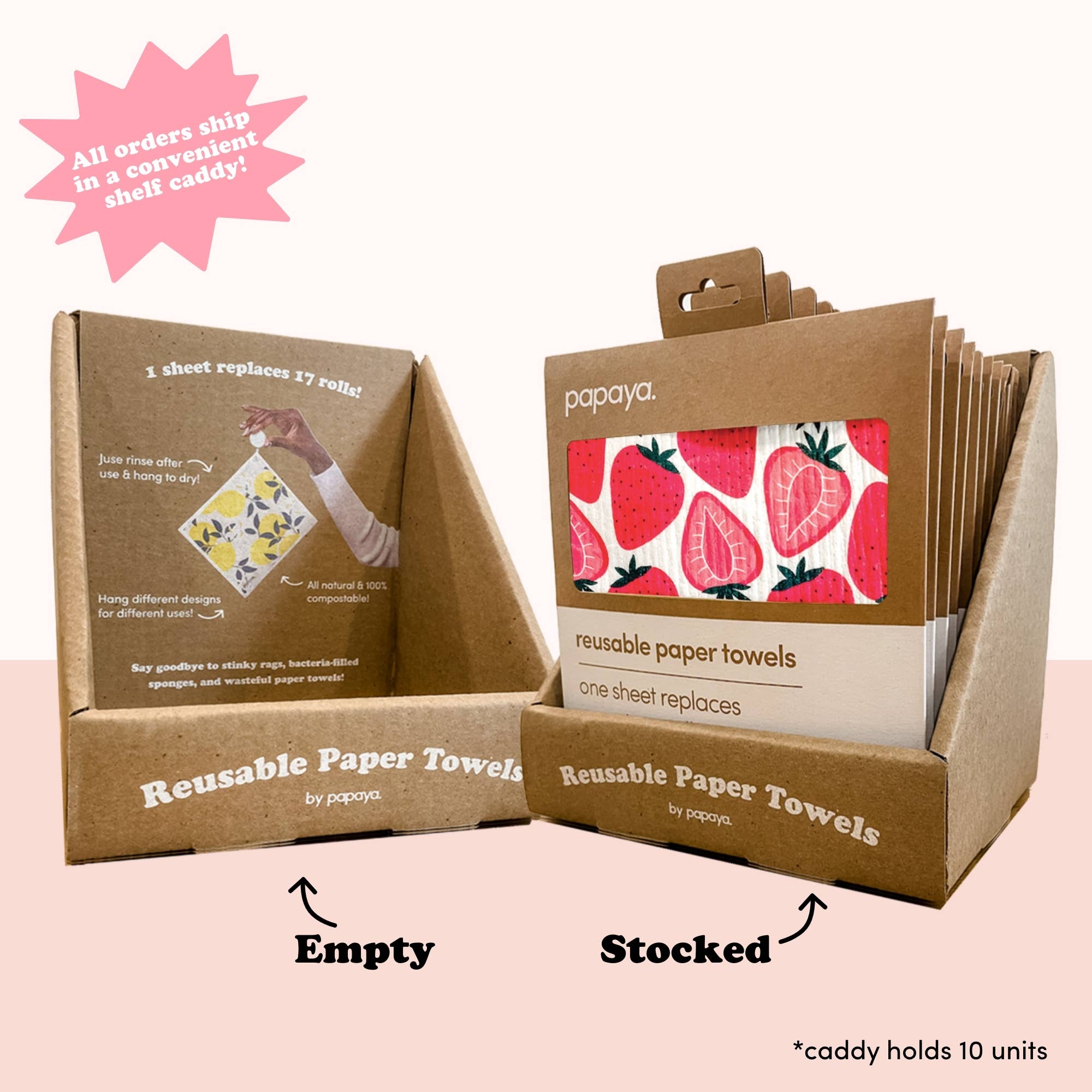 Papaya Reusables - Wholesale Paper Towels - Strawberry Blonde9