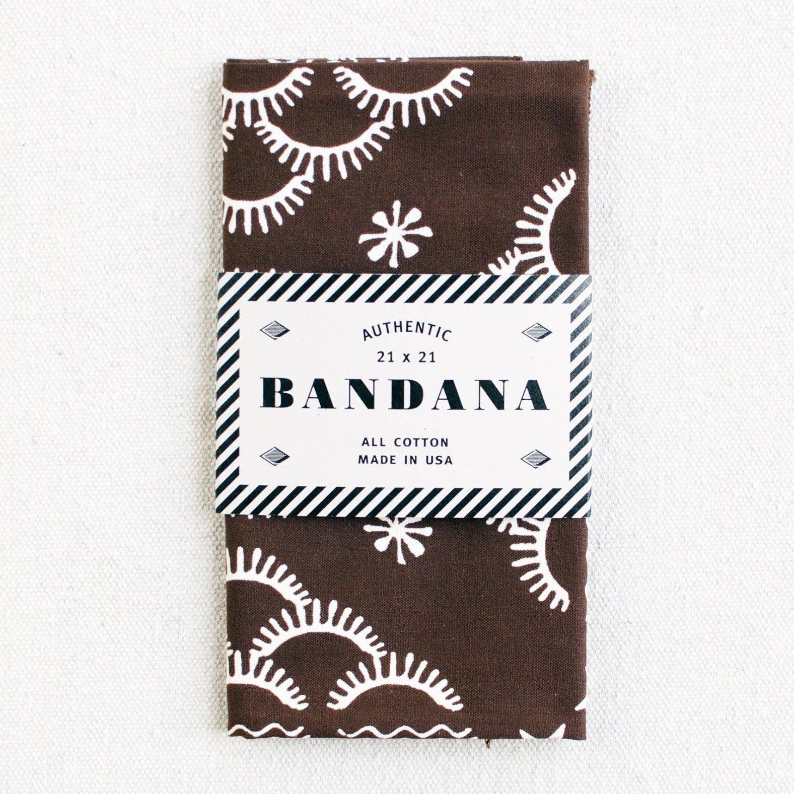 Abracadana – wholesale Bandana – Unisex – Brown Quilt Bandana2