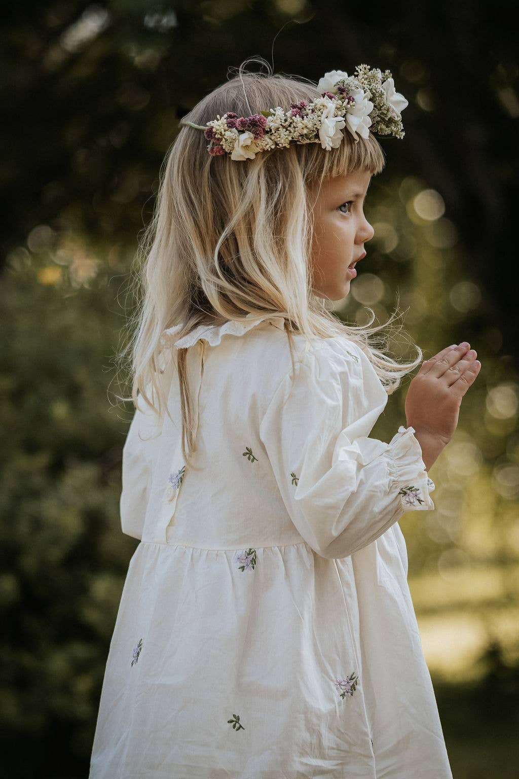 Annie & Charles – wholesale Dress – Baby – Annie&Charles® Baby Bloomer/dress with collar SPRING FLOWERS13