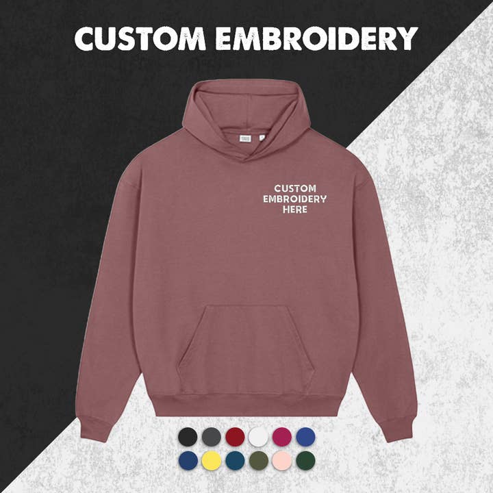 Custom Embroidered Unisex Cooper Dry Hooded Sweatshirt for wholesale by TSS Printing