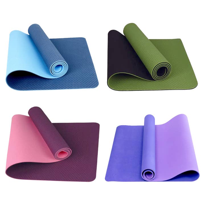6mm Anti-Tear Double Layer TPE Yoga Mat 31.5''X72'' for wholesale by Ray Star