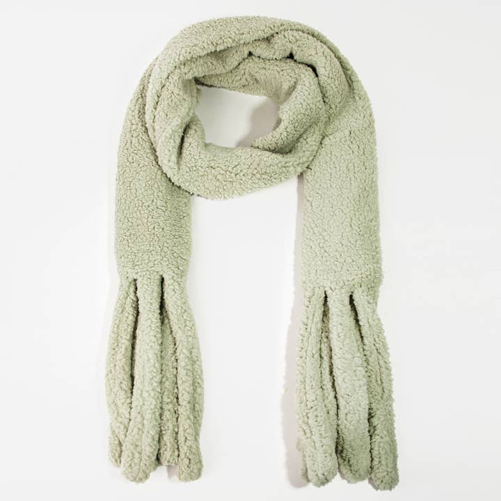 Collections by Fame Accessories - Wholesale Scarf - Women's - Teddy Fur Oblong Scarf3