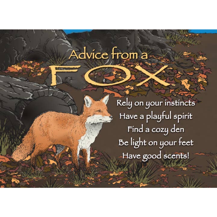 Advice from a Fox Jumbo Magnet for wholesale by Advice for Life by Your True Nature