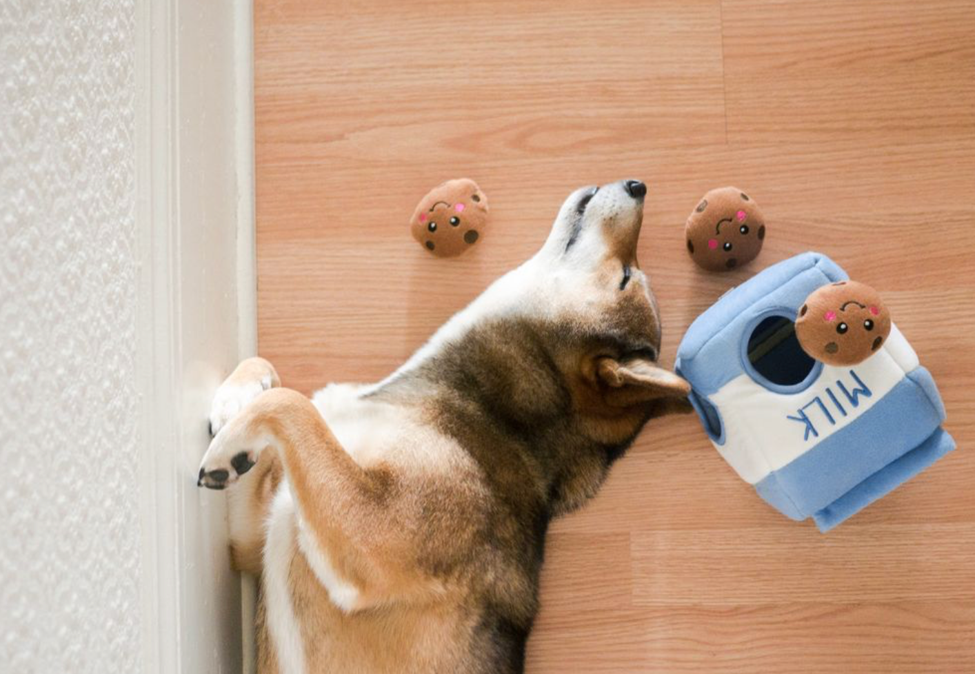 ZippyPaws - Wholesale Pet Plush Toy - Dog - Zippy Burrow - Milk and Cookies - Dog Toy6