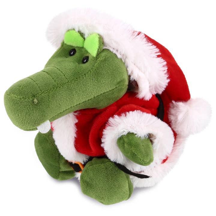 Plush Santa - 6" Plush - Alligator for wholesale by Cota Global