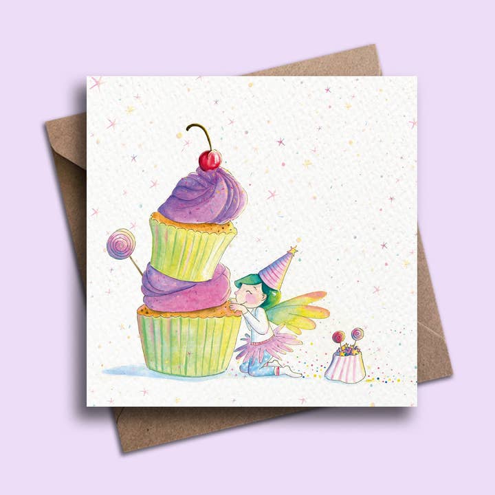 Hada de cupcakes arcoíris para venta al por mayor de PrettyLittleScribbles