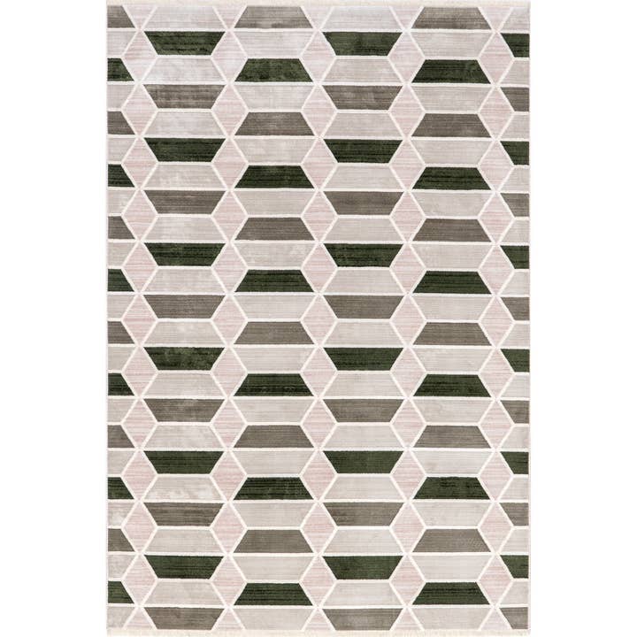 Fressia Modern High-Low Geometric Area Rug for wholesale by nuLOOM