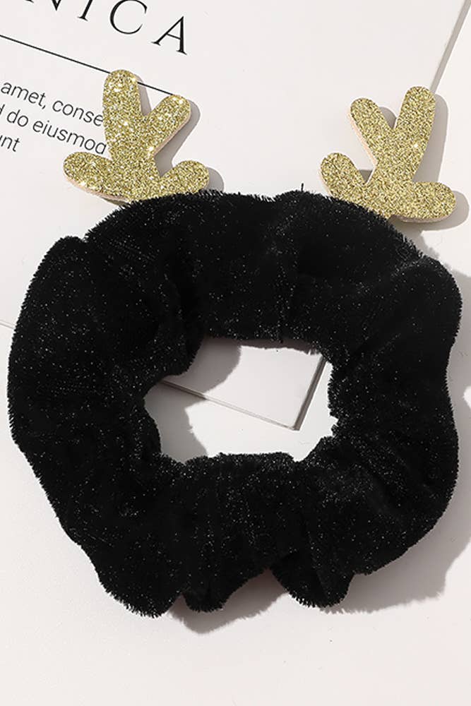 UNISHE - Vente Ensemble d'accessoires pour cheveux – femme - Corde à cheveux de cerf de Noël en velours uni MOQ, 5 pièces, ZK4265