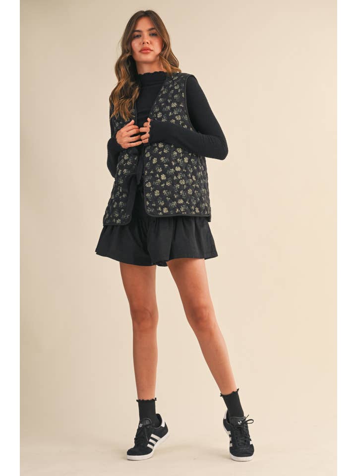 Klesis - Wholesale Outerwear Vest - Women's - IJ1566 FRONT TIE QUILTED VEST13