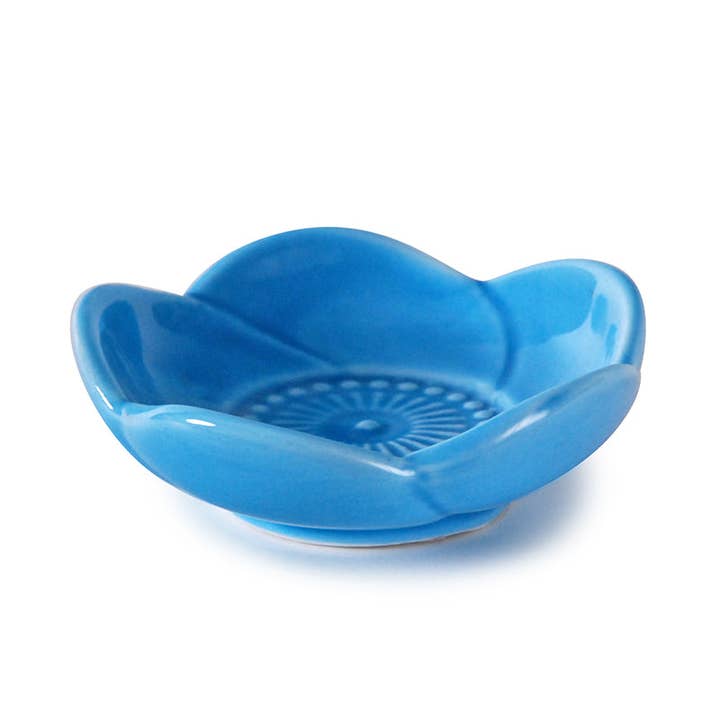 Sakura - Salsiera in porcellana a forma di fiore di ciliegio, 7,6 cm, diametro blu per la vendita all'ingrosso da parte di Urban Tokyo