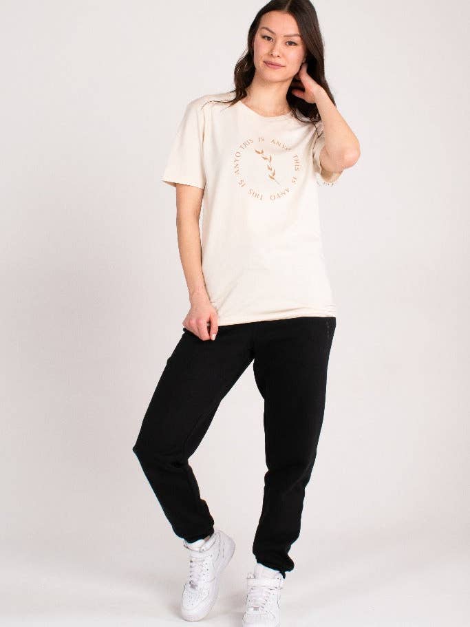 Camiseta de corte regular orgánico - Natural para venta al por mayor de This Is Anyo