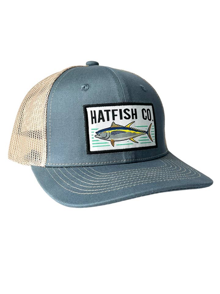 Yellowfin Tuna Trucker Hat for wholesale by Hatfish Co