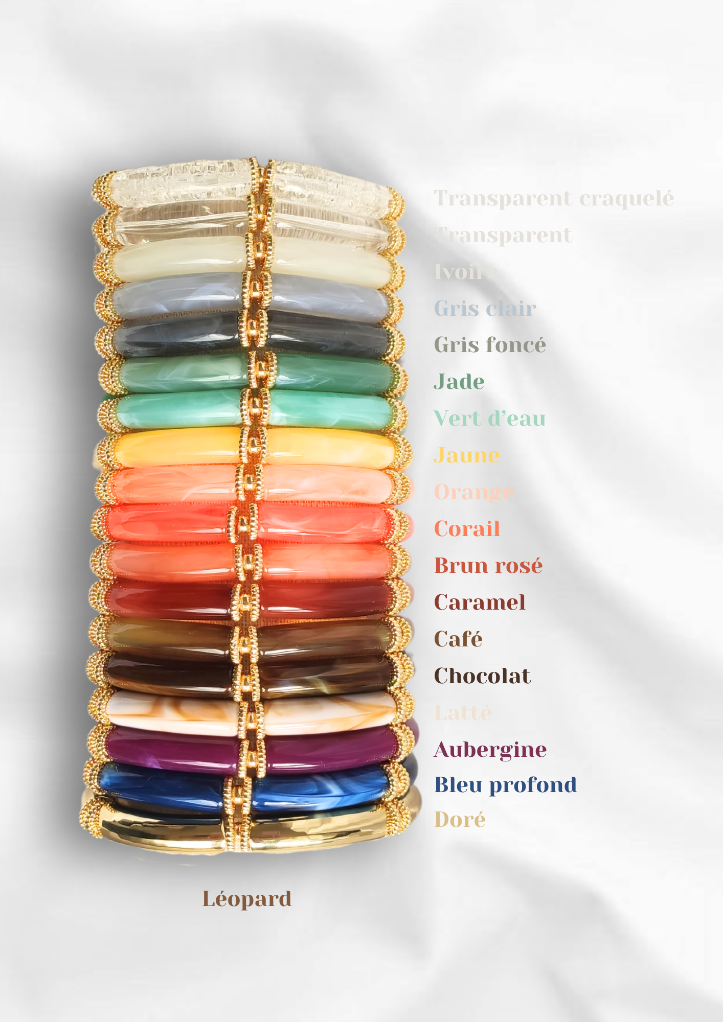 L'Atelier d'Artémis - Venta al por mayor Pulsera de cuentas - Pulsera elástica SALMA4