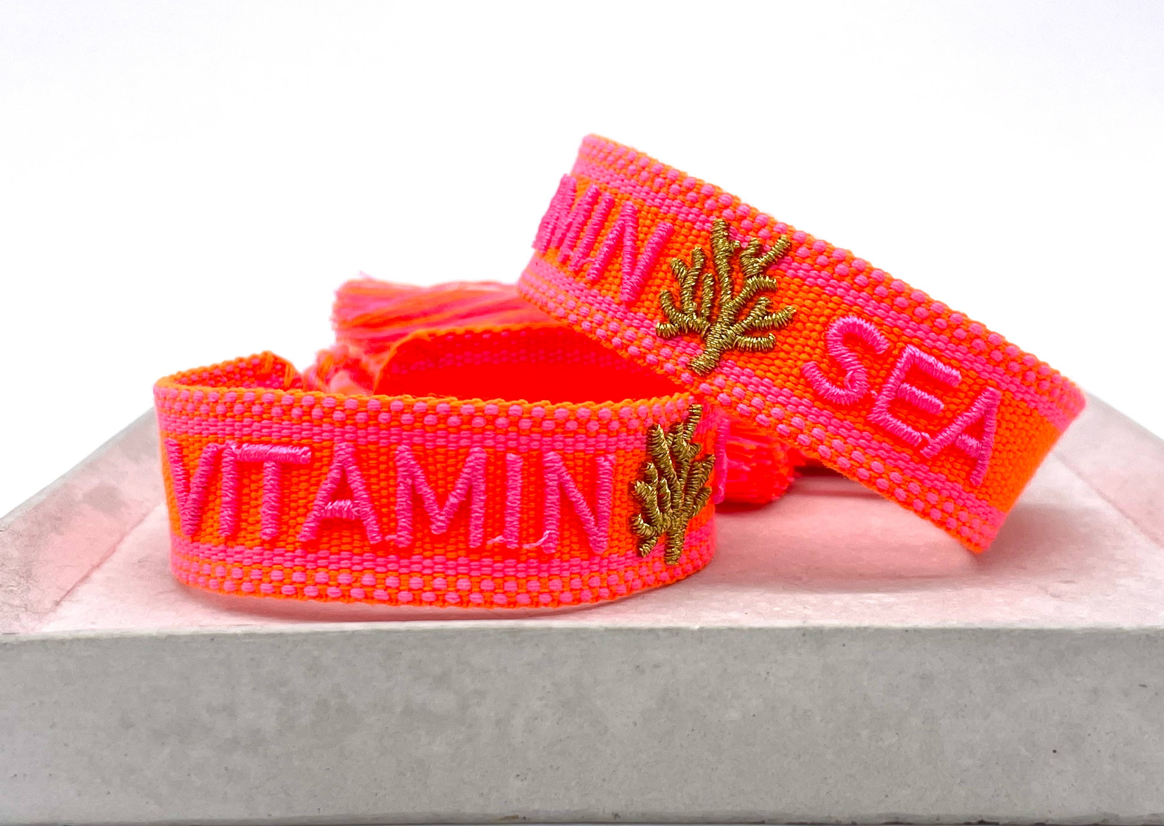 Parsley & Pepper - Wholesale Woven/Braided Bracelet - VITAMIN SEA Statement Bracelet woven, embroidered2