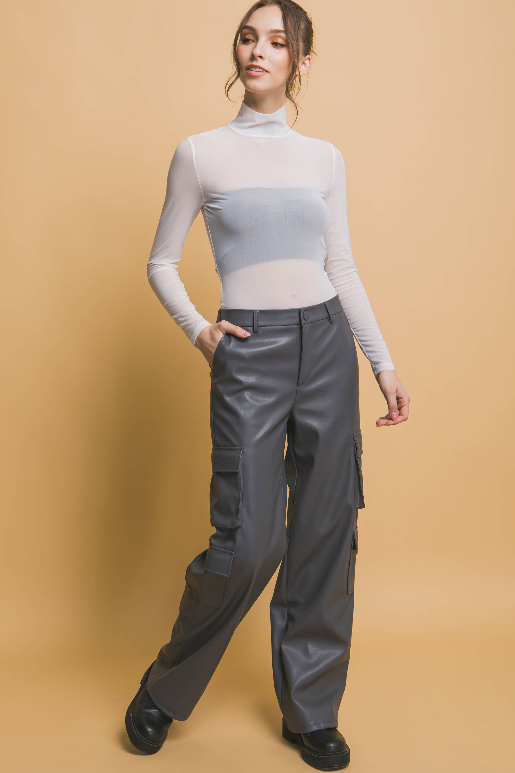 Peace Love Line - Wholesale Bodysuit - Women's - PL3459 - LONG SLEEVE SHEER BODYSUIT14