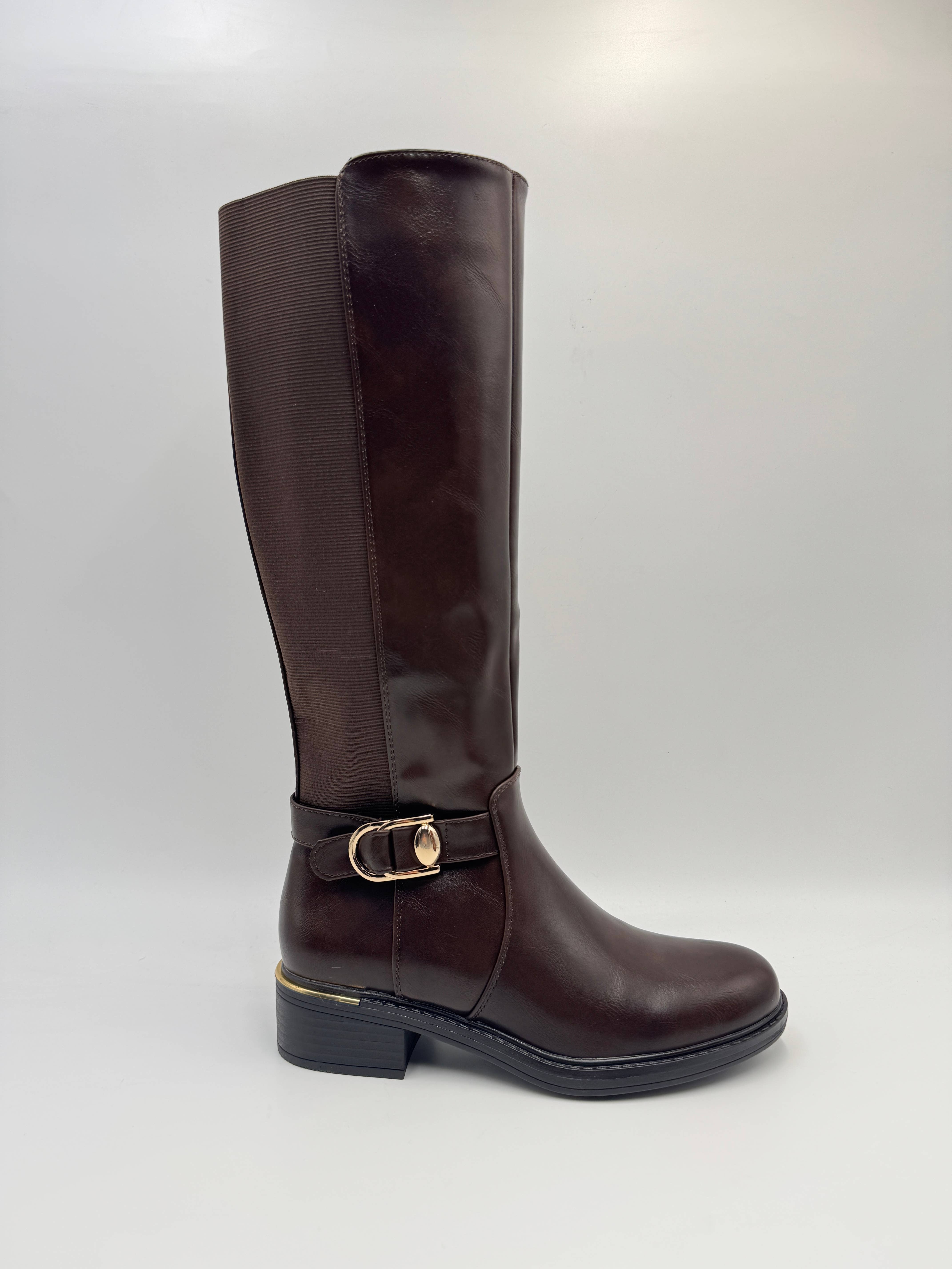 Rentoes – wholesale Boots – Women’s – Women’s Knee High Faux Leather Boots with Side Zipper8