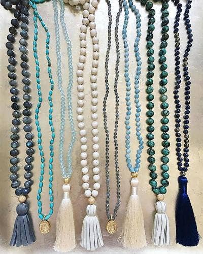 gold & gray - Wholesale Pendant/Charm Necklace - Labradorite and Vermeil Buddha Charm Necklace5