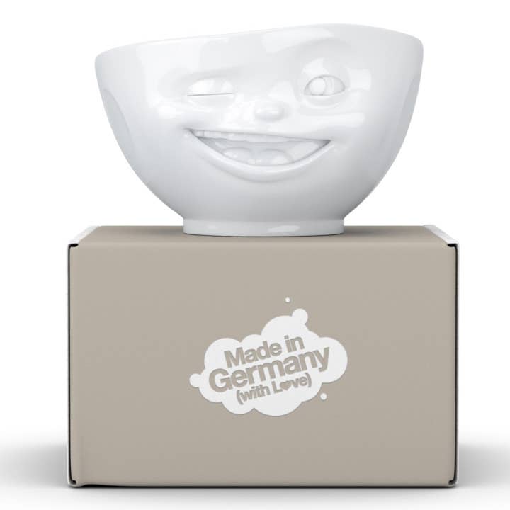 Fiftyeight Products - Wholesale Bowl - 16 Oz. Bowl, Winking Face, White6
