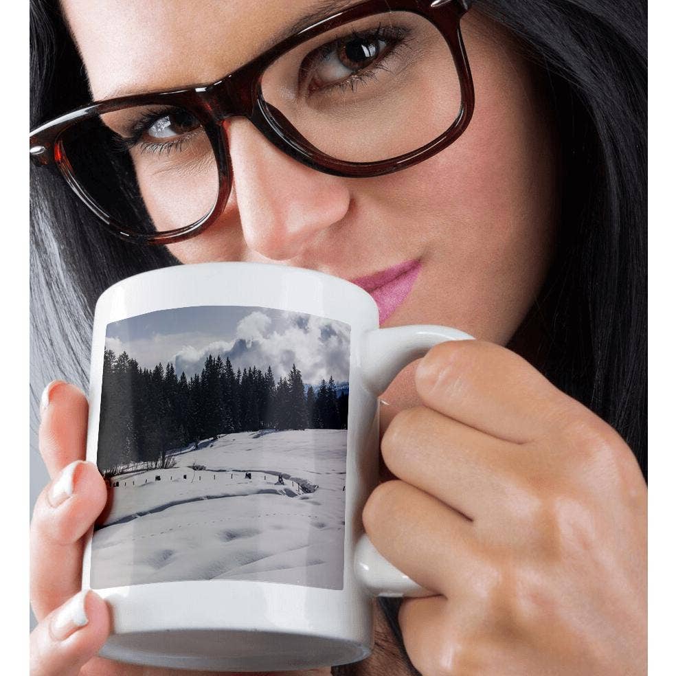 3dRose - Wholesale Coffee Mug - 3dRose, Trail in the Snow in Mountains, Mug9