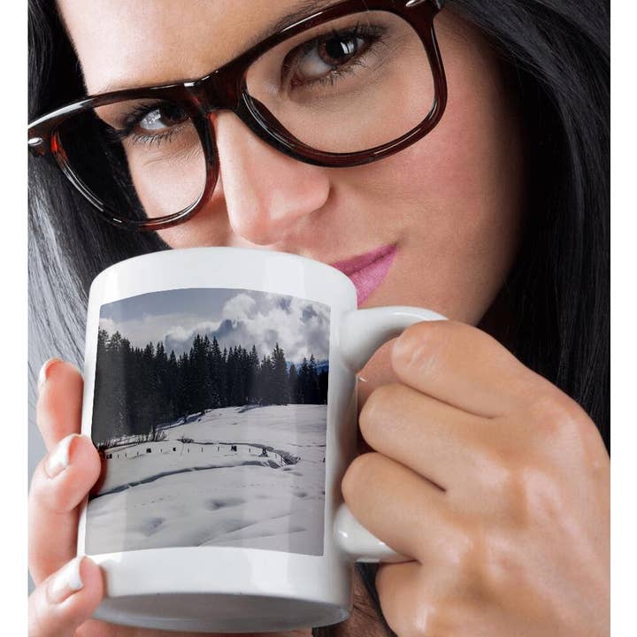 3dRose - Wholesale Coffee Mug - 3dRose, Trail in the Snow in Mountains, Mug9