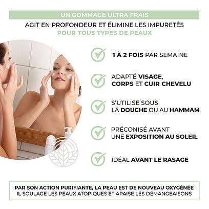 BOMOÏ - Wholesale Facial Exfoliant/Scrub - EXFOLIATING CREAM Ice Green (100ml)5