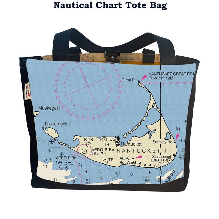 Nantucket MA - Schiffstasche für Seekarten für den Großhandel von Not for Navigation