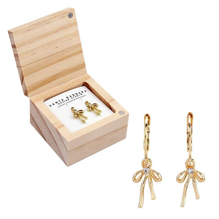 Treasure Box Bow Earring - Bows for wholesale by Santa Barbara Design Studio by Creative Brands
