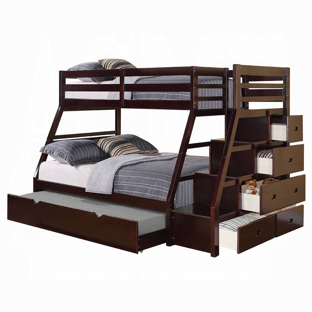 ReForm Creative Home - Wholesale Bed - Mojo Twin/Full Bunk Loft Bed W/Trundle & Storage - Expresso7