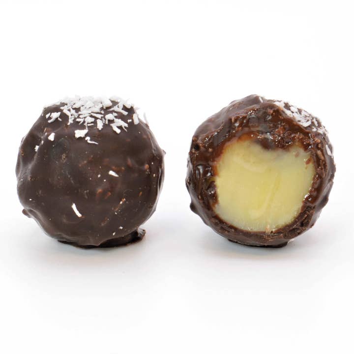 Truffe à la noix de coco, 48 unités pour la vente par Hauser Chocolates