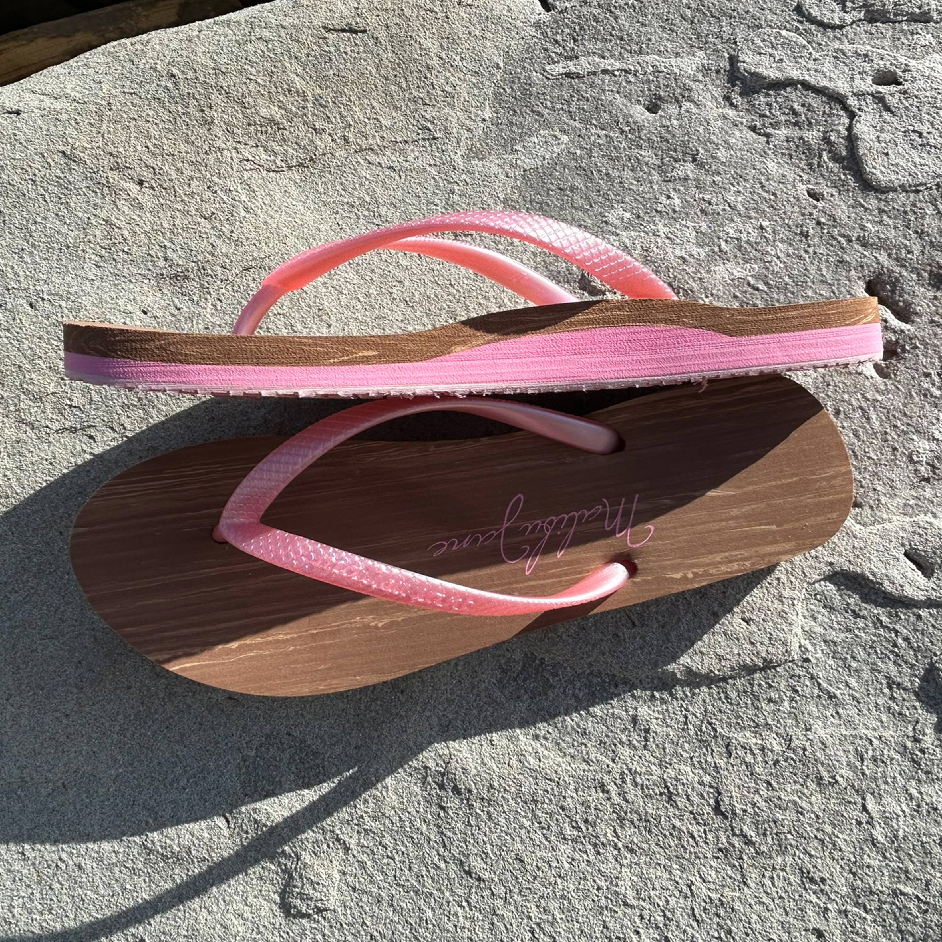 Malibu Jane - Vente Tongs – femme - Tongs Huntington roses3