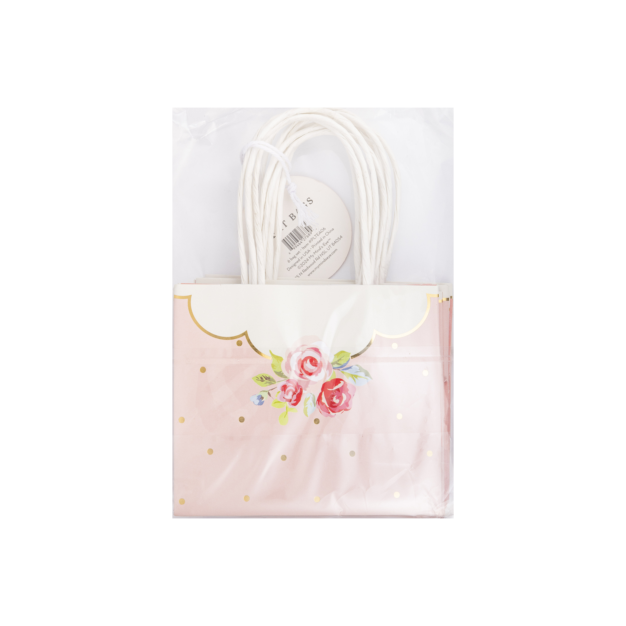 My Mind’s Eye - Wholesale Party Favor Bag/Box - PLTEA06 - Tea Party Polka Dot Treat Bags3