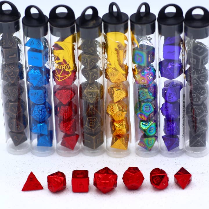 Hymgho Premium Dice - Wholesale Dice - 10MM Mini RPG Dice Set - Red2