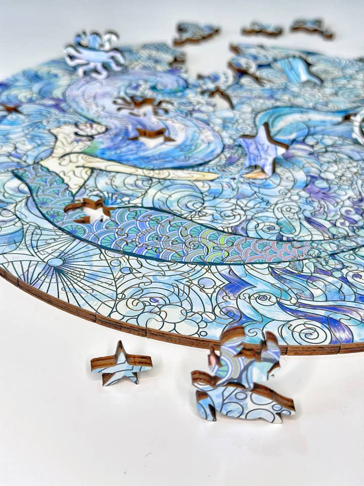 Rompecabezas de madera Dreamy Mermaid para adultos, 250 piezas para venta al por mayor de LMo Designs