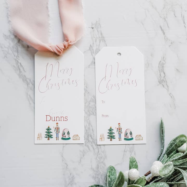 Festive Holiday Gift Tags for wholesale by 9+C Designs