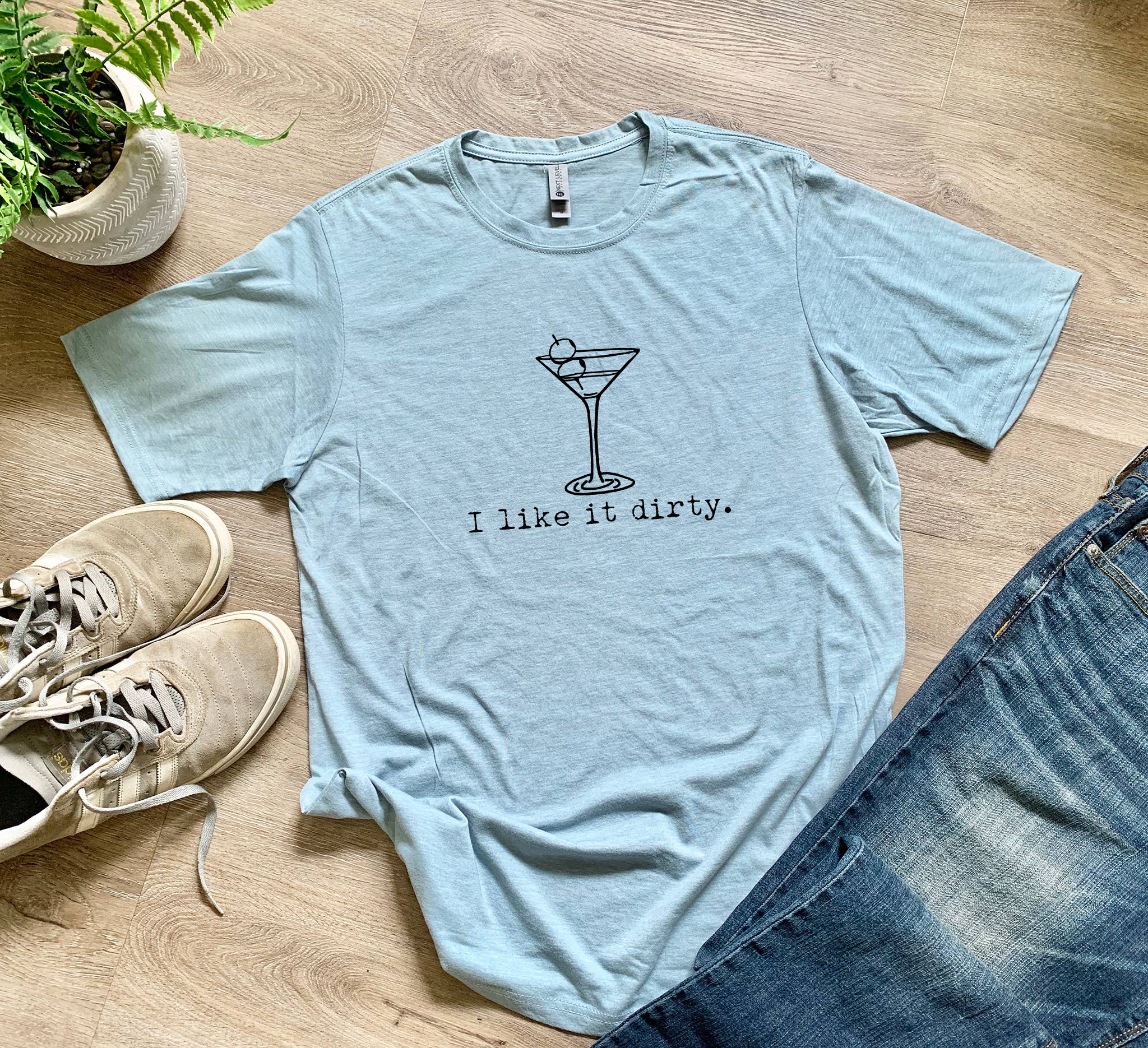 Moonlight Makers - Wholesale Screen Printed T-Shirt - Men's - I Like It Dirty - Men's Tee - Martini, Gin